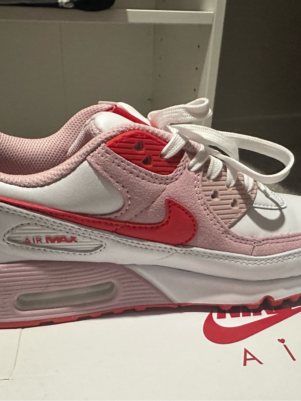 Nike Women’s Pink & Red Air Max Lace-Up Sneakers